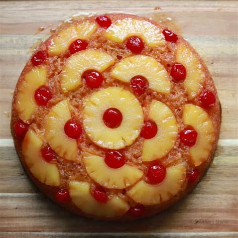 Cast Iron Pineapple Upside Down Cake • Southern Shelle