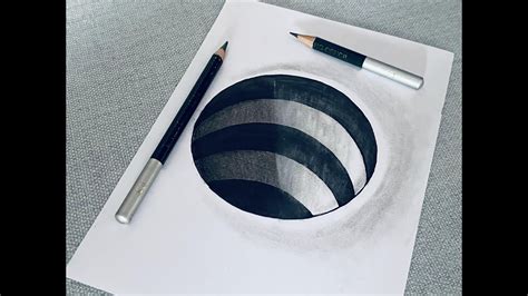 Easy Draw 3d Trick Art On Paper For Beginners How To Draw 3d Trick Art