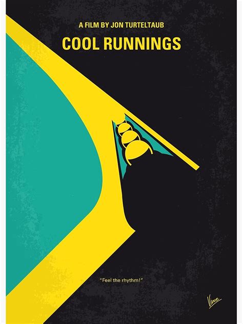 "No538- COOL RUNNINGS minimal movie poster" Canvas Print by ArtBoyVince | Redbubble