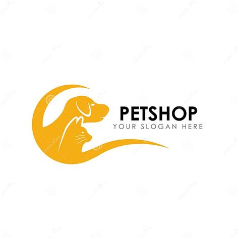 Plantilla Del Diseño Del Logotipo De La Tienda De Animales Icono Casero