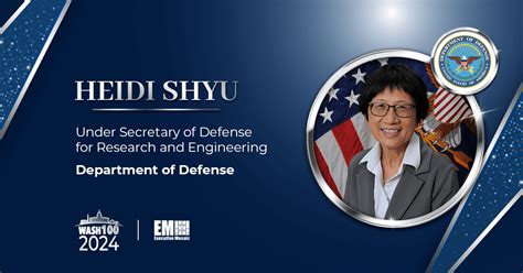 On Her 4th Wash100 Award DOD S Heidi Shyu Is Recognized By Executive