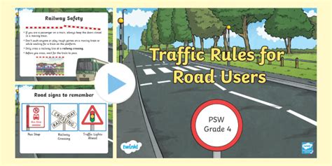 Traffic Rules For Road Users Powerpoint Teacher Made