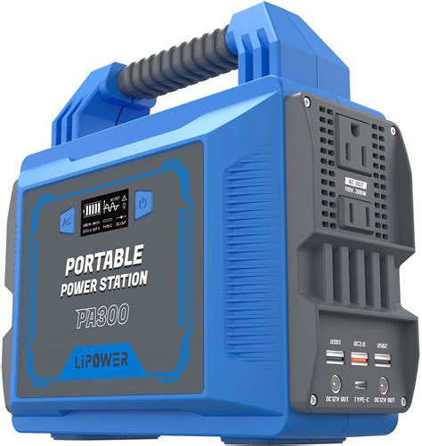 Buy Portable Power Station 300w Lipower 296wh Solar Powered Generator With 110v300w Pure Sine