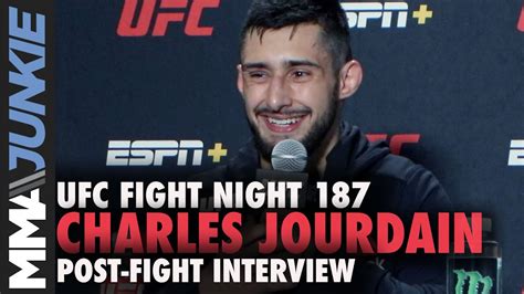 Charles Jourdain Knew He D Finish Marcelo Rojo Mid Fight UFC Fight