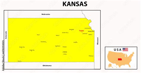 Kansas Map State And District Map Of Kansas Administrative And