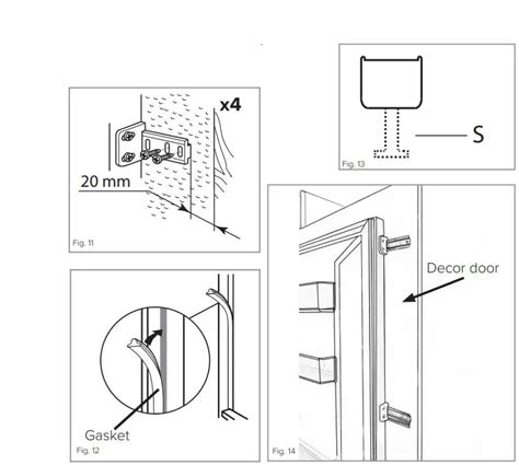 Cda Fw Integrated Fridge Freezer User Manual