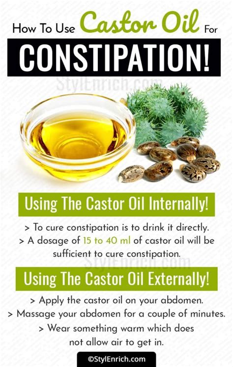 Castor Oil For Constipation How To Cure The Digestive Disorders