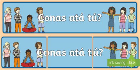 Conas At T Display Banner Gaeilge Twinkl Twinkl