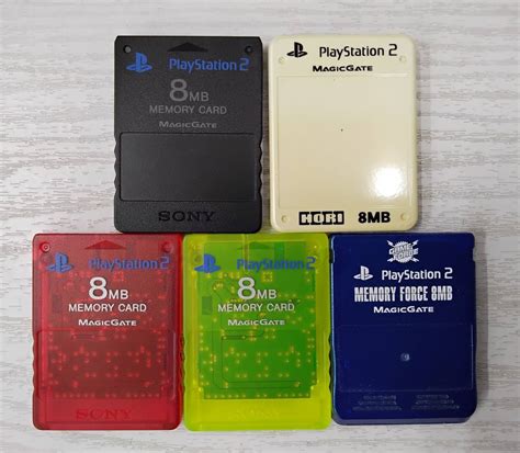 Yahooオークション プレステ2 メモリーカード 5枚セット 8mb Sony H