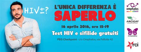 Sabato 16 Aprile Test HIV Rapido Anonimo E Gratuito Omphalos LGBTI