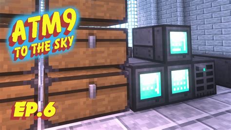 ATM9 To The Sky Refined Storage Basics Ep 6 Minecraft Sky Block Mod