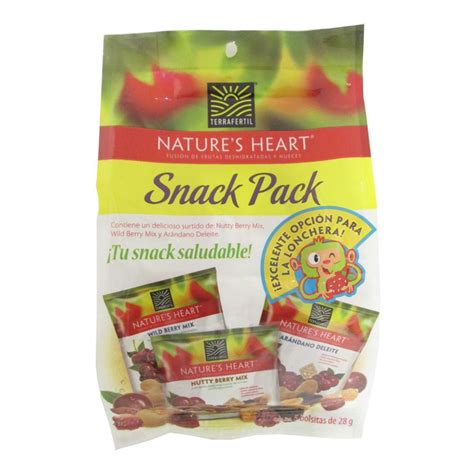 Fruta Deshidratada Natures Heart Snack Pack 5 Piezas De 28 G C U Walmart