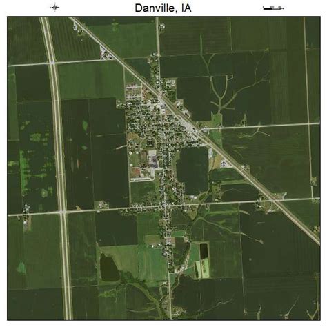 Aerial Photography Map of Danville, IA Iowa