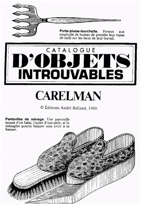 Les Objets Introuvables De Jacques Carelman Vs Design Catalog Book