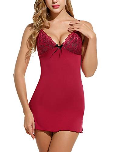 Avidlove Women Chemises Lingerie Mini Babydoll Full Slip Sleepwear