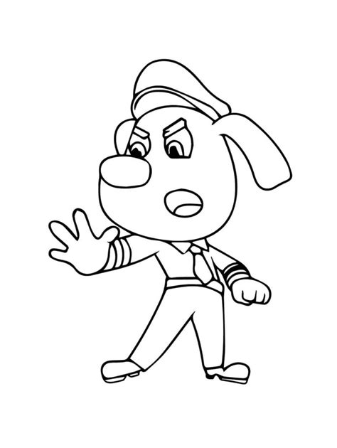 Desenho Detetive Labrador Para Imprimir - Desenhos do Detetive Labrador para Imprimir e Colorir