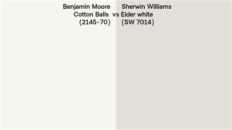 Benjamin Moore Cotton Balls 2145 70 Vs Sherwin Williams Eider White