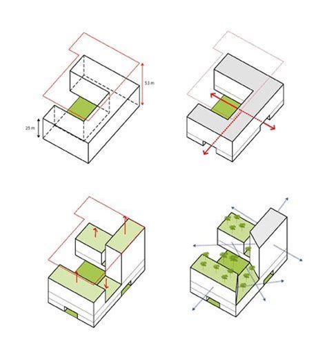 建筑体块概念分析图 3594243 领贤网