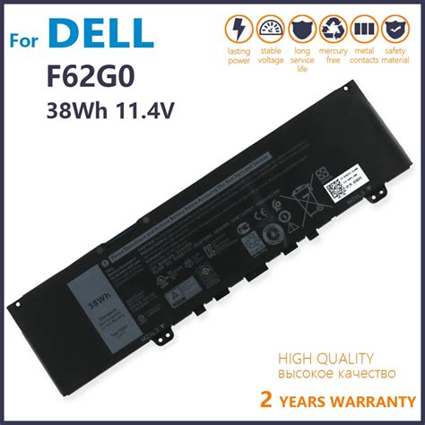 Genuine 11 4v 38wh F62g0 Battery For Dell Inspiron 13 7386 2 In 1 5370 7370