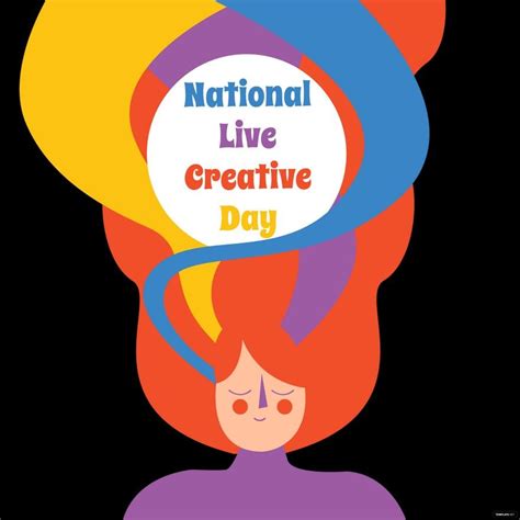 National Live Creative Day Cartoon Vector In Psd Svg Png 