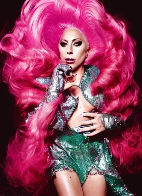 Lady Gaga Photoshoot By David Lachapelle Set In An Stable Diffusion