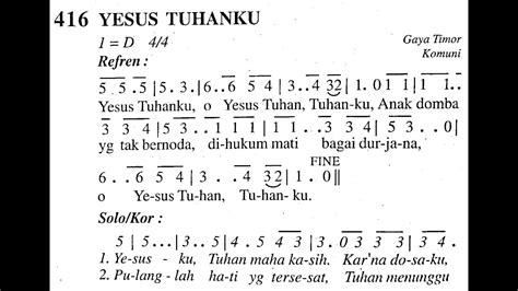 YESUS TUHANKU Madah Bakti No 416 JUMAT AGUNG Lagu Rohani Katolik