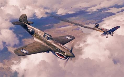 Wallpaper World War Ii War Airplane Aircraft Curtiss P Warhawk