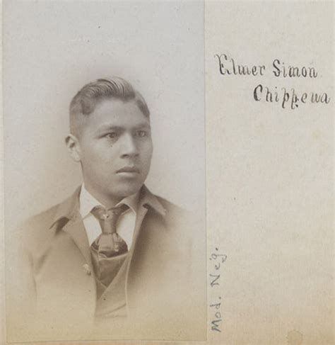 Elmer Simon C1892 Carlisle Indian School Digital Resource Center