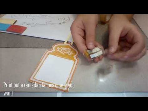 How to make a DIY ramadan decor! || Craft with floofy || ☪Ramadan ...