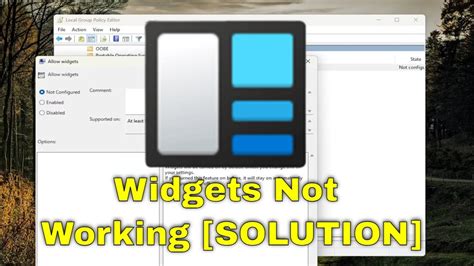 Windows Widgets Not Opening Showing Or Are Blank Solution