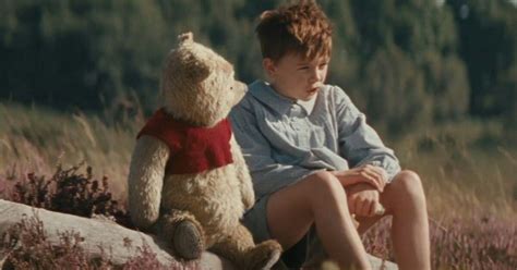 Pooh And Little Christoper Robin At Hundred Acre Forest Disney Christoper Robin Movie On Cinema