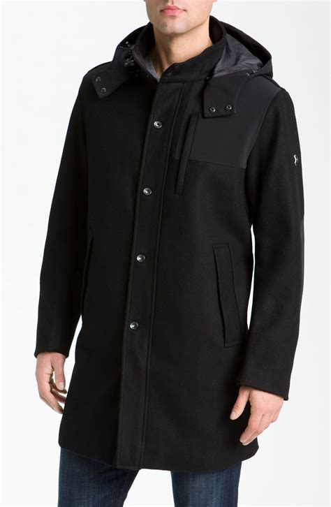 Victorinox Duffle Coat In Black For Men Lyst