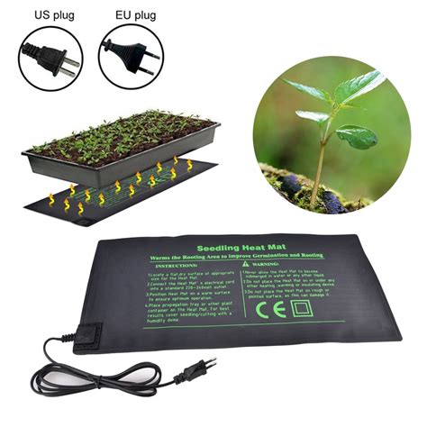 Seedling Heat Mat Electric Germinator Greenhouse Heating Pad Plant Seed Germination Gardening