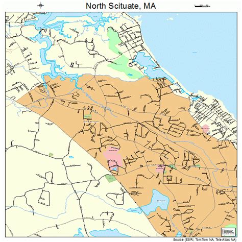 North Scituate Massachusetts Street Map 2549165