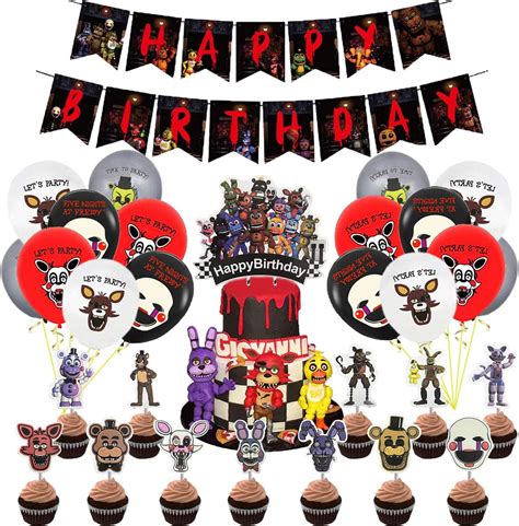 Five Nights At Freddy Theme Birthday Party Supplies Five Nights Party