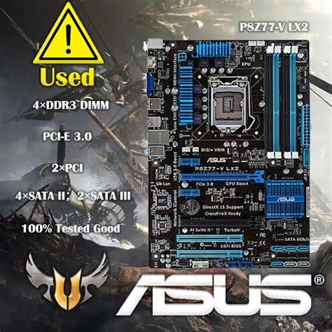 Asus P8Z77 V LX2 P Yta G Wna Z77 Gniazdo LGA 1155 I3 I5 I7 DDR3