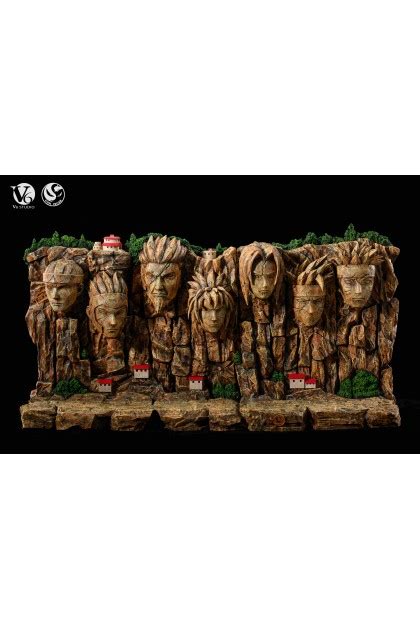 V6 Studio Naruto Shippuden Hokages Wall Diorama | Mirai Collectibles