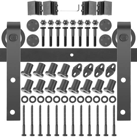 VEVOR Kit De Herrajes Para Puerta Corredera 14 Pies 426 Cm Kit De Riel