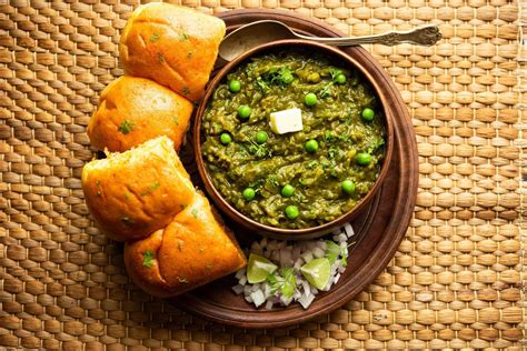 Hariyali Green Pav Bhaji Is A Variation Of A Traditional Pav Bhaji Made