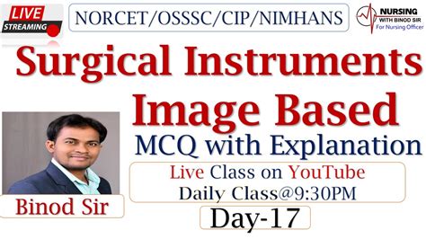 Image Based Surgical Instruments Ii Mcq With Explanation Ii Norcet