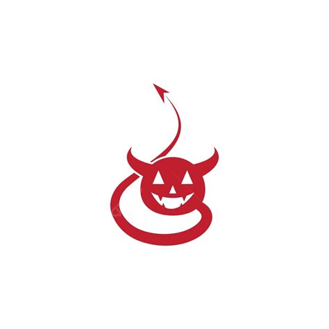 Devil Face Character Logo Ilustration Devils Red Character Vector