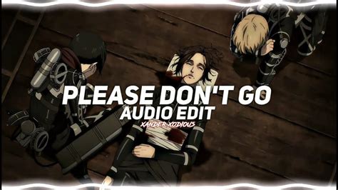 Joel Adams Please Dont Go Audio Edit Youtube