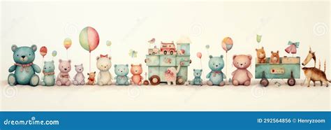 Cute Baby Toys Stock Illustration Illustration Of Colorful 292564856