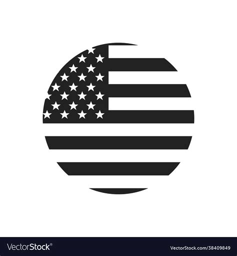 Made in usa logo or label circle us icon Vector Image