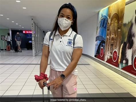 Tokyo Olympics Indian Weightlifter Mirabai Chanu Departs For Tokyo