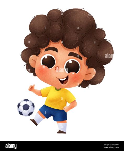 Ilustraci N Vectorial Del Jugador De Cartoon Soccer Ni Os De F Tbol De