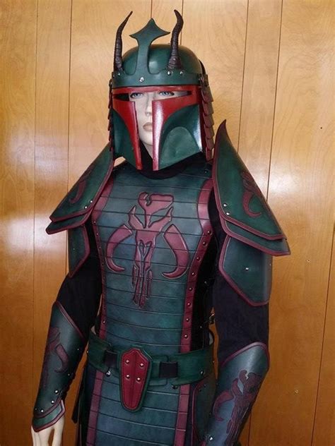 Leather Armor Samurai Boba Fett Set Etsy Leather Armor Boba Fett