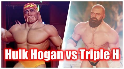 WWE 2K Battlegrounds Hulk Hogan Vs Triple H Legendary Superstars