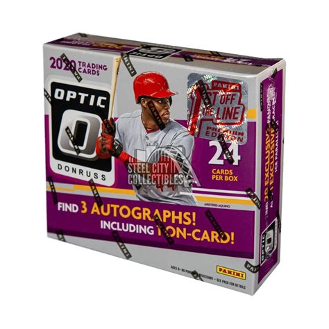 2020 Panini Donruss Optic Baseball Hobby Box 1st Off The Line Steel