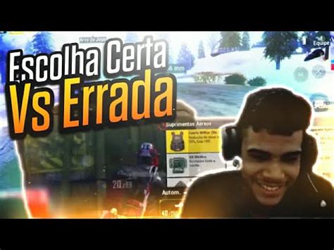 UMA ESCOLHA ERRADA PODE CUSTAR A PARTIDA PUBG MOBILE YouTube